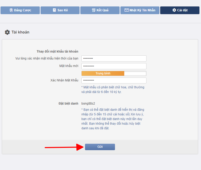 thay đổi mật khẩu bong88 thay đổi mật khẩu bong88